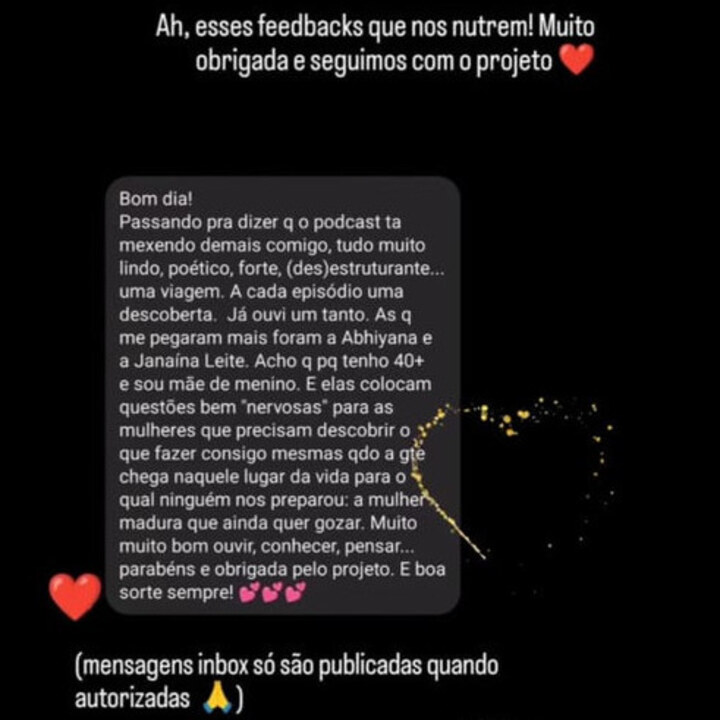 Testimonial received on social media