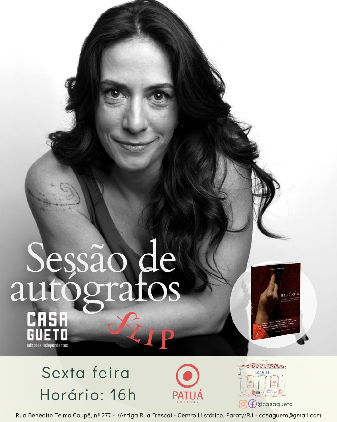 Sessão de autógrafos na FLIP — Maíra Scombatti