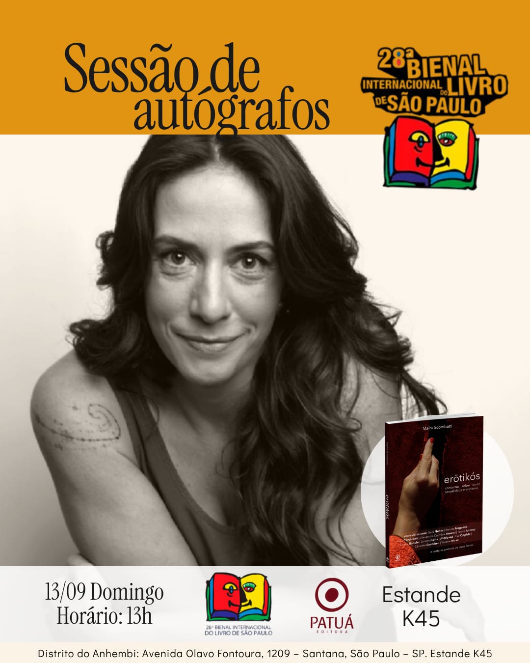 Sessão de autógrafos na Bienal do Livro de São Paulo